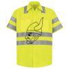 Men's High Visibility Safety Short Sleeve Work Shirt Thumbnail