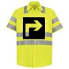 Men's High Visibility Safety Short Sleeve Work Shirt Thumbnail