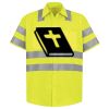 Men's High Visibility Safety Short Sleeve Work Shirt Thumbnail