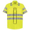 Men's High Visibility Safety Short Sleeve Work Shirt Thumbnail