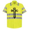 Men's High Visibility Safety Short Sleeve Work Shirt Thumbnail