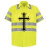 Men's High Visibility Safety Short Sleeve Work Shirt Thumbnail