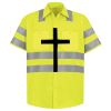 Men's High Visibility Safety Short Sleeve Work Shirt Thumbnail