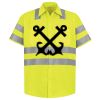Men's High Visibility Safety Short Sleeve Work Shirt Thumbnail