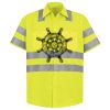 Men's High Visibility Safety Short Sleeve Work Shirt Thumbnail