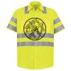 Men's High Visibility Safety Short Sleeve Work Shirt Thumbnail