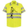 Men's High Visibility Safety Short Sleeve Work Shirt Thumbnail