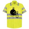 Men's High Visibility Safety Short Sleeve Work Shirt Thumbnail