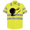 Men's High Visibility Safety Short Sleeve Work Shirt Thumbnail