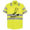 Men's High Visibility Safety Short Sleeve Work Shirt Thumbnail