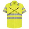 Men's High Visibility Safety Short Sleeve Work Shirt Thumbnail