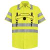 Men's High Visibility Safety Short Sleeve Work Shirt Thumbnail