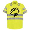 Men's High Visibility Safety Short Sleeve Work Shirt Thumbnail