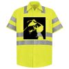 Men's High Visibility Safety Short Sleeve Work Shirt Thumbnail