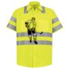Men's High Visibility Safety Short Sleeve Work Shirt Thumbnail