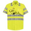 Men's High Visibility Safety Short Sleeve Work Shirt Thumbnail