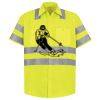 Men's High Visibility Safety Short Sleeve Work Shirt Thumbnail