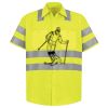 Men's High Visibility Safety Short Sleeve Work Shirt Thumbnail