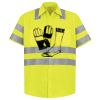 Men's High Visibility Safety Short Sleeve Work Shirt Thumbnail