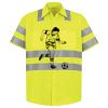Men's High Visibility Safety Short Sleeve Work Shirt Thumbnail