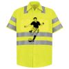 Men's High Visibility Safety Short Sleeve Work Shirt Thumbnail
