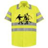 Men's High Visibility Safety Short Sleeve Work Shirt Thumbnail