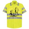 Men's High Visibility Safety Short Sleeve Work Shirt Thumbnail