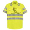 Men's High Visibility Safety Short Sleeve Work Shirt Thumbnail