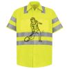 Men's High Visibility Safety Short Sleeve Work Shirt Thumbnail