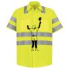 Men's High Visibility Safety Short Sleeve Work Shirt Thumbnail