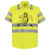 Men's High Visibility Safety Short Sleeve Work Shirt Thumbnail