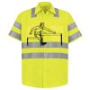 Men's High Visibility Safety Short Sleeve Work Shirt Thumbnail