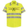 Men's High Visibility Safety Short Sleeve Work Shirt Thumbnail