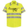 Men's High Visibility Safety Short Sleeve Work Shirt Thumbnail