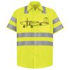 Men's High Visibility Safety Short Sleeve Work Shirt Thumbnail