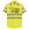 Men's High Visibility Safety Short Sleeve Work Shirt Thumbnail
