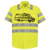 Men's High Visibility Safety Short Sleeve Work Shirt Thumbnail