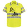 Men's High Visibility Safety Short Sleeve Work Shirt Thumbnail
