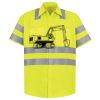 Men's High Visibility Safety Short Sleeve Work Shirt Thumbnail