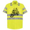 Men's High Visibility Safety Short Sleeve Work Shirt Thumbnail