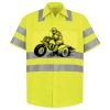 Men's High Visibility Safety Short Sleeve Work Shirt Thumbnail