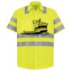 Men's High Visibility Safety Short Sleeve Work Shirt Thumbnail
