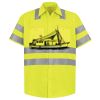 Men's High Visibility Safety Short Sleeve Work Shirt Thumbnail