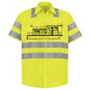 Men's High Visibility Safety Short Sleeve Work Shirt Thumbnail