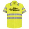 Men's High Visibility Safety Short Sleeve Work Shirt Thumbnail