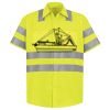 Men's High Visibility Safety Short Sleeve Work Shirt Thumbnail