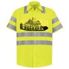 Men's High Visibility Safety Short Sleeve Work Shirt Thumbnail