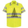 Men's High Visibility Safety Short Sleeve Work Shirt Thumbnail