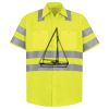 Men's High Visibility Safety Short Sleeve Work Shirt Thumbnail