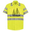 Men's High Visibility Safety Short Sleeve Work Shirt Thumbnail